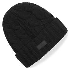 Gorro De Punto Trenzado Gill - Negro