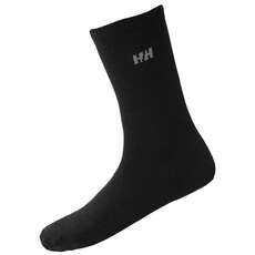 Helly Hansen Everyday Wool Calcetines - Negro - Paquete De 2 67481