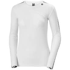 Camiseta Térmica Helly Hansen Mujer Lifa Crew - Blanco 48326