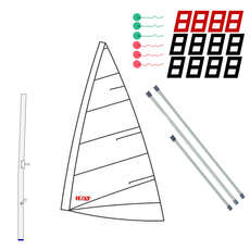 Holt Ilca 4 / Laser 4.7 Réplica De Paquete De Vela Y Mástil