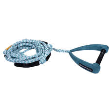 Cuerda De Surf Hyperlite Storm De 25 Pies Con Mango, Color Azul