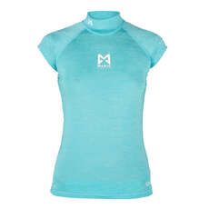 Rashvest Manica Corta Da Donna Cubo Magic Marine - Blu Melee Mm081012