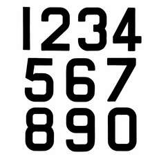 Sostituzione Optimist Sail Numbers - Class Legal - Black