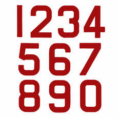 Sostituzione Optimist Sail Numbers - Class Legal - Red