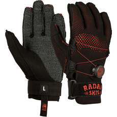 Guantes De Esquí Acuático Radar Airknit-K Boa Inside-Out - Negro/rojo