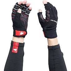 Guantes De Vela Rooster Pro Race 5 De Dedos Cortos - Negro Guantes De Vela Rooster Pro Race 5 De Dedos Cortos - Negro