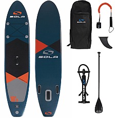 Paquete De Tabla De Paddle Surf Hinchable Sola 10'6 - Verde Azulado Paquete De Tabla De Paddle Surf Hinchable Sola 10'6 - Verde Azulado