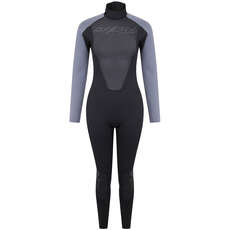 Traje De Neopreno Typhoon Swarm3 3 / 2Mm Backzip Para Mujer - Negro / Grafito 250984