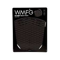 Wmfg Kiteboard Traction Pad - Stubby Respaldo Almohadilla De Pie - Negro / Blanco