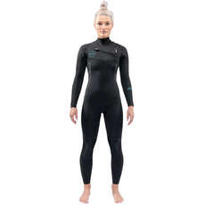 Dakine Mujer Mission 4/3Mm Chest-Zip Fullsuit Traje De Neopreno - Negro Dk22W43Mz