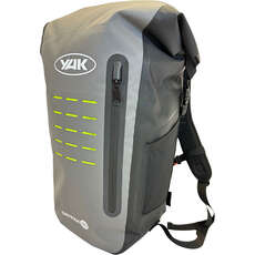 Mochila Impermeable Yak Drypak Con Sistema Molle, Color Gris