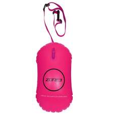 Flotador De Remolque De Natación Para Aguas Abiertas Zone3 Swim Buoy - Hi-Viz Pink -28L