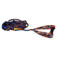 Cuerda De Surf Hyperlite Arc De 25 Pies Con Mango, Color Naranja Y Azul