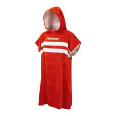 Northcore Beach Basha - Robe À Langer / Poncho - Rayures Rouges