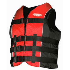 Gilet Da Sci E Sport Acquatici Con 4 Fibbie Twf - Rosso