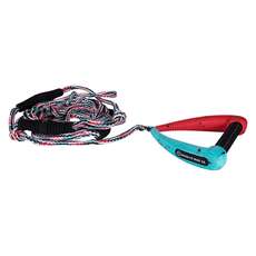 Cuerda De Surf Hyperlite Pro De 25 Pies Con Mango, Multicolor