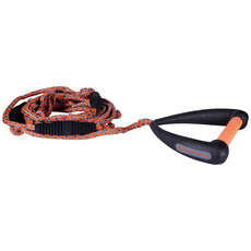 Cuerda De Surf Hyperlite Pro De 25 Pies Con Mango, Color Naranja